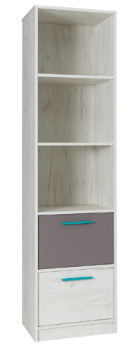 Regał wąski z szufladami R08 ToniMeble.png