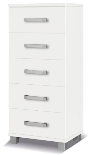 Komoda wąska 5 M23 Max szuflad biała Toni Meble.jpg