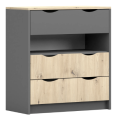 Joy II komoda 3S bok szary.png